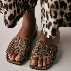 NIB Anthropologie Bibi Lou Holly Sandals in Cheetah EUR size 36